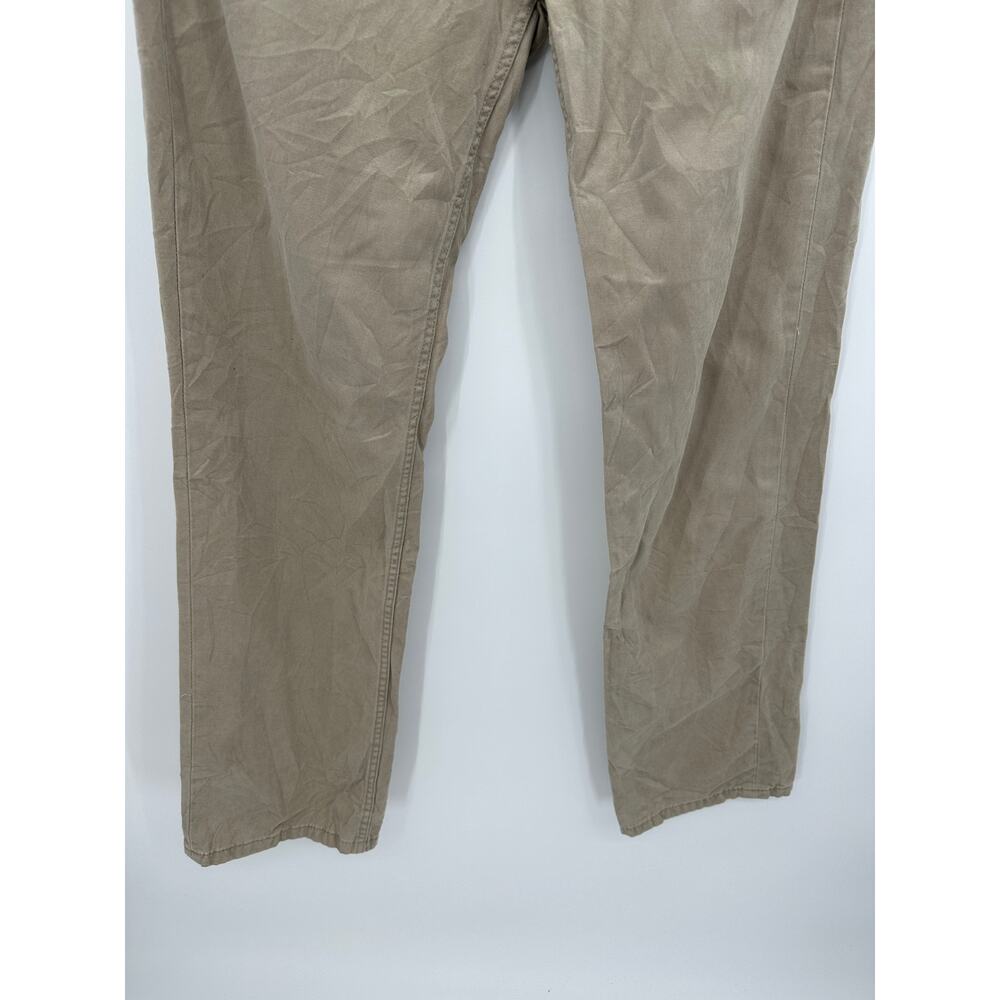 Levi's 514 Straight Fit Washed Soft Twill Brown Khaki Jeans Men's Size 34 x 34 - Picture 6 of 12